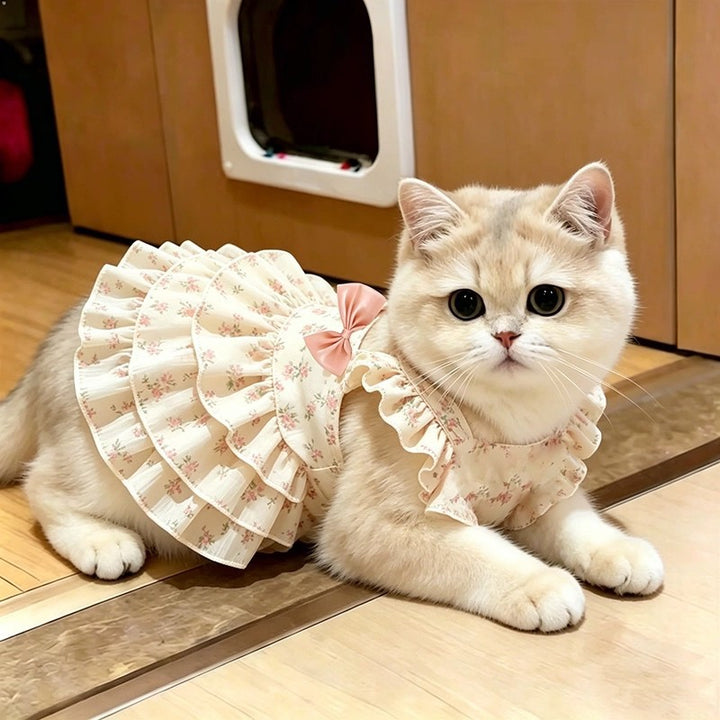 Cat-shaped bow dress