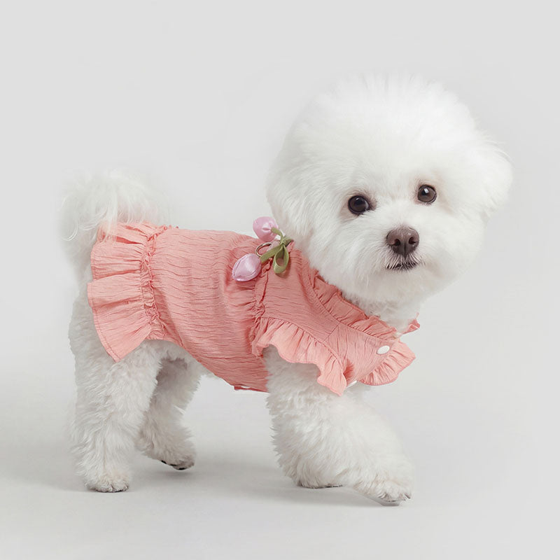 Summer Ruffled Princess Dress for Small Dogs