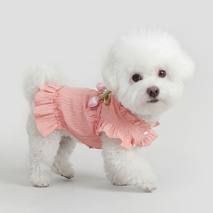 Summer Ruffled Princess Dress for Small Dogs