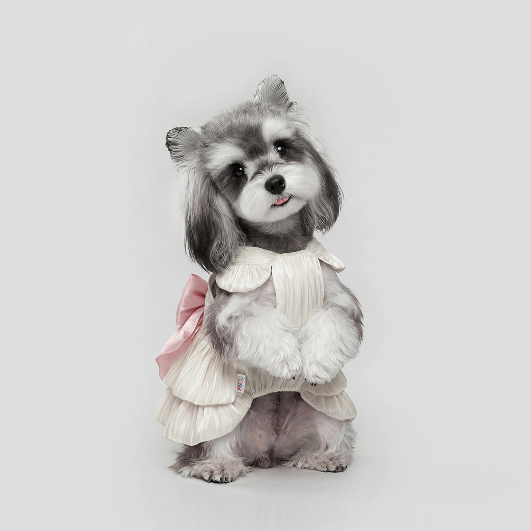 Summer Bow-Tie Dog Dress