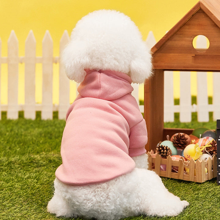 Fleece-lined dog hoodie