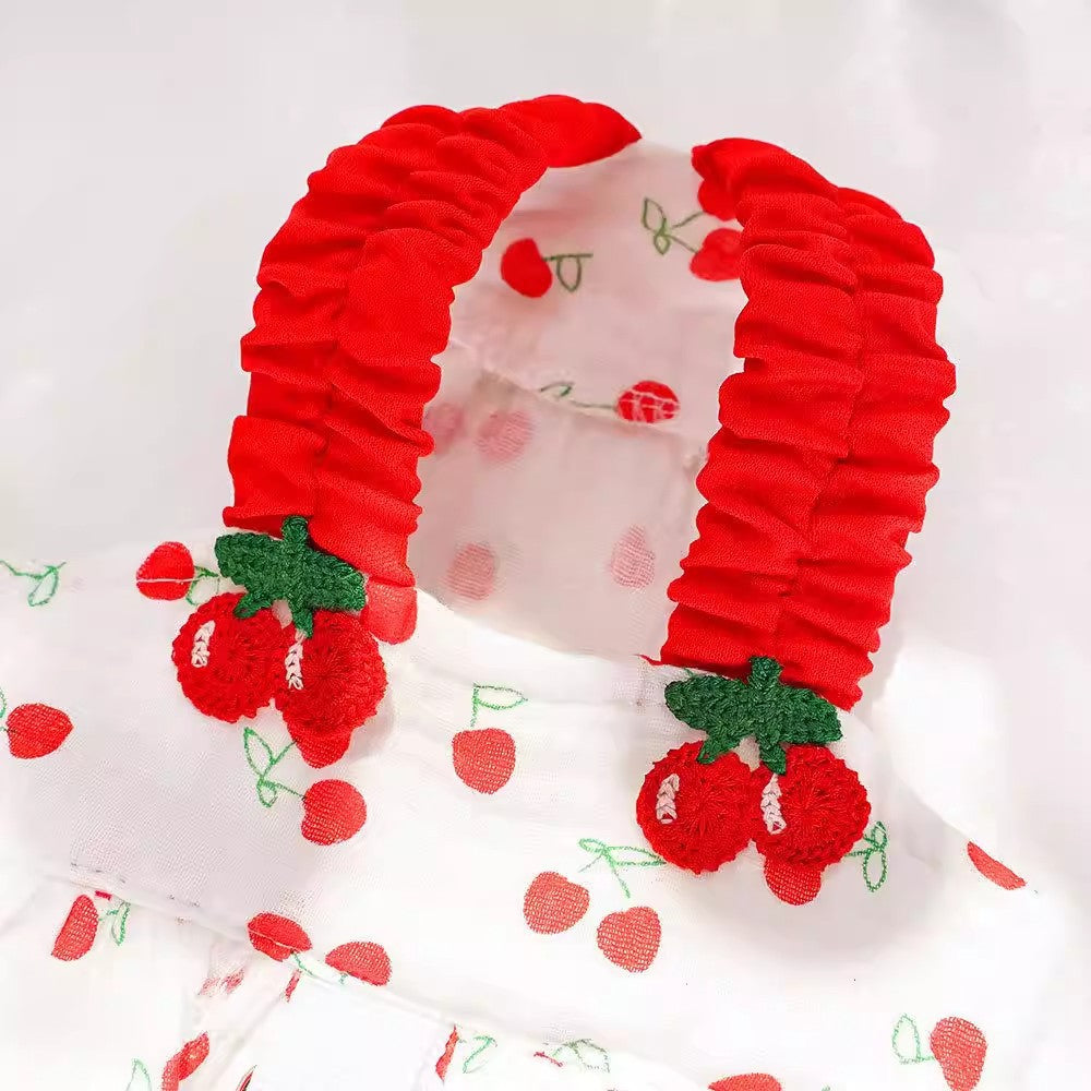Pet Cherry Print Dress