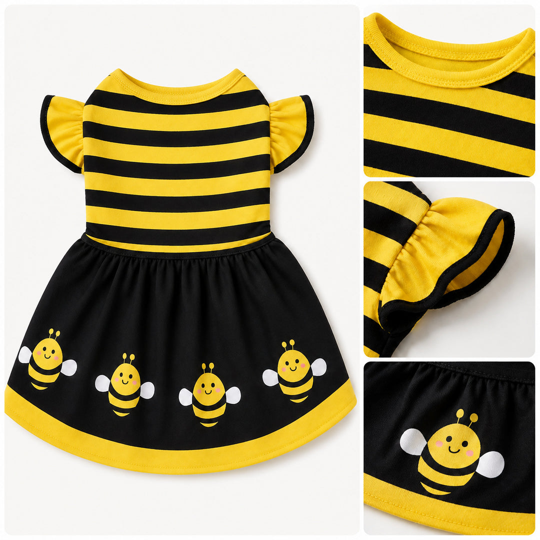 Ruffle Sleeve Pet Party Dress
