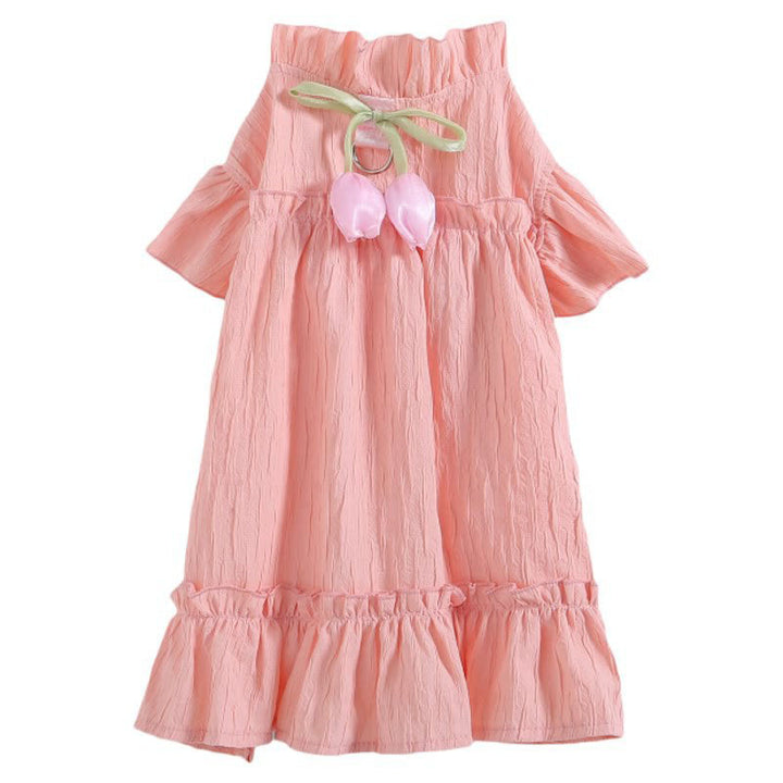 Summer Ruffled Princess Dress for Small Dogs