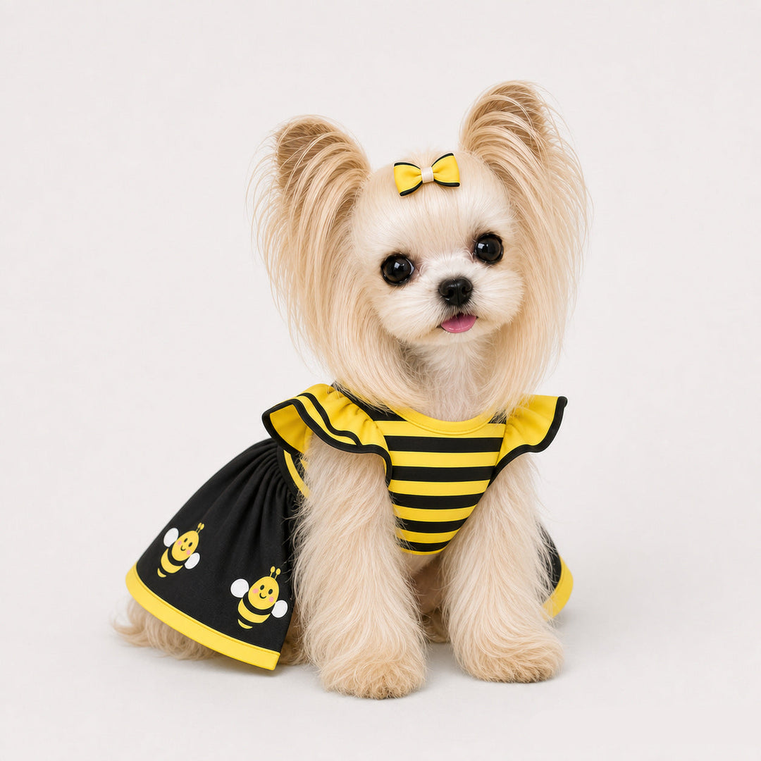Ruffle Sleeve Pet Party Dress