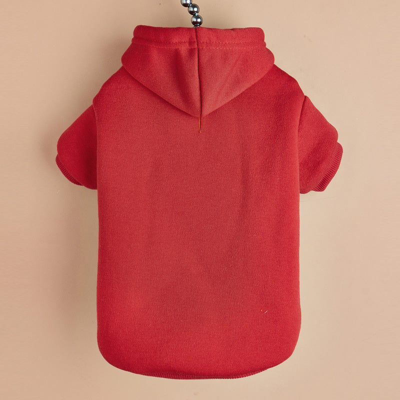 Fleece-lined dog hoodie