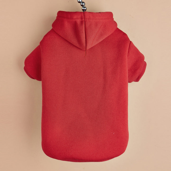 Fleece-lined dog hoodie
