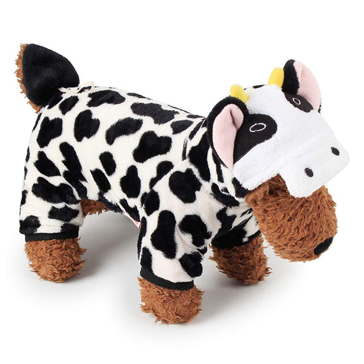 Thick cow-print dog clothes