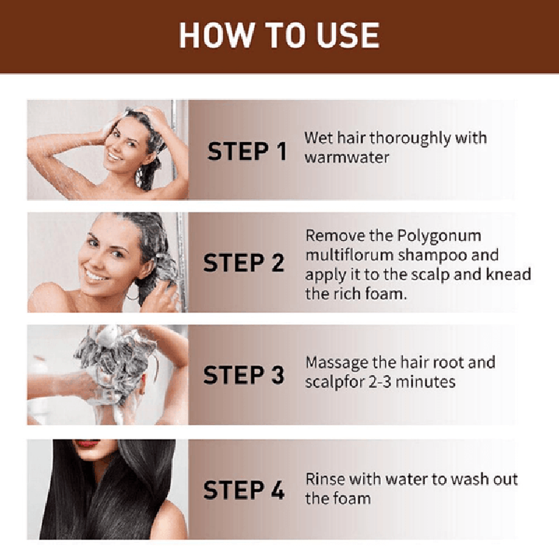 Polygonum multiflorum shampoo soap