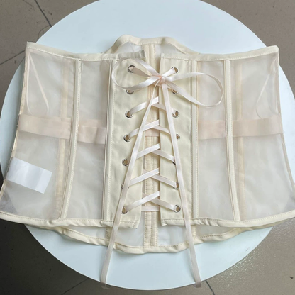 Sexy lace-up waist vest