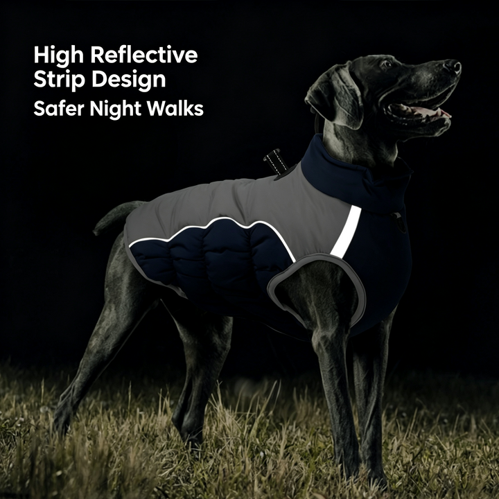 Reflective Windproof Dog Puffer Coat