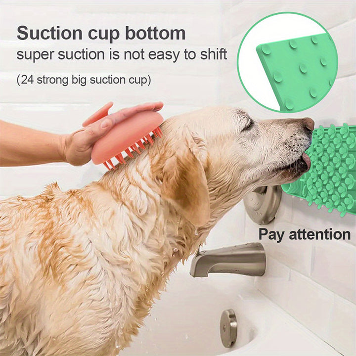 Easy-to-clean slow-feed pet placemats
