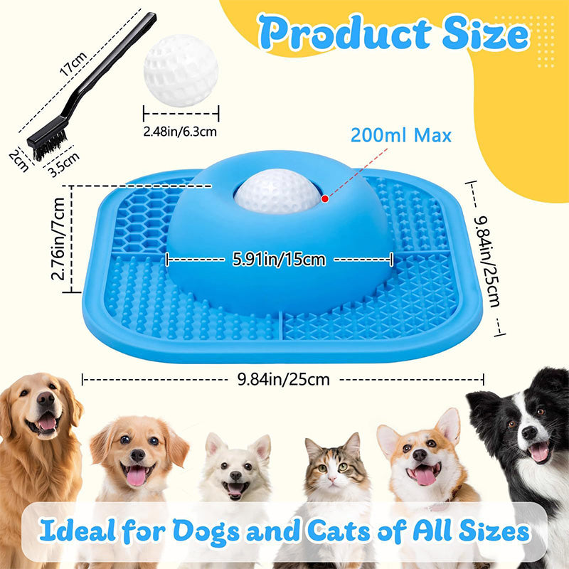 2-in-1 Silicone Pet Slow Feeder