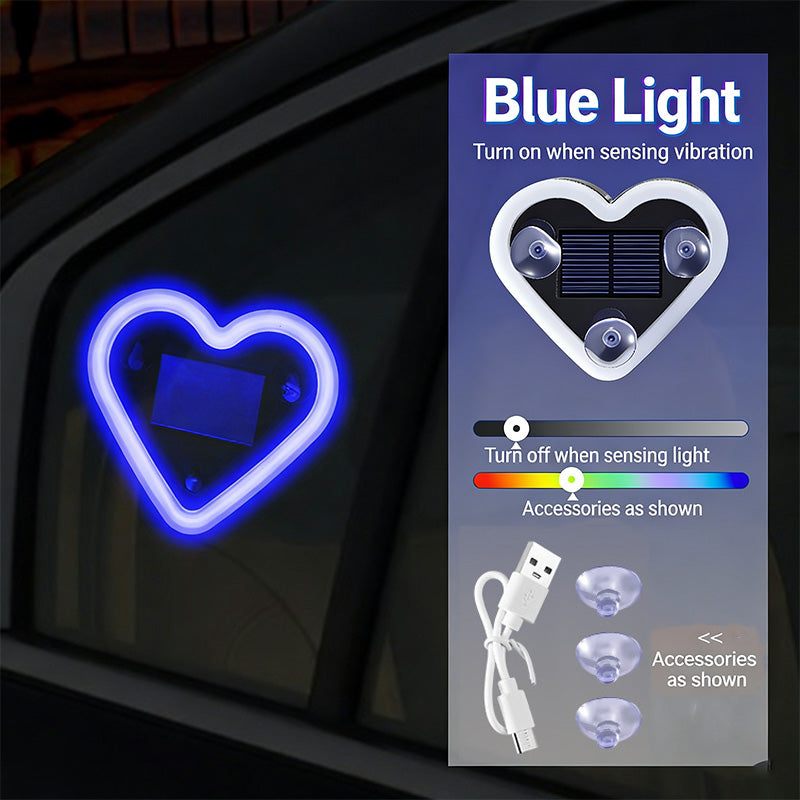 Car heart-shaped ambient lights