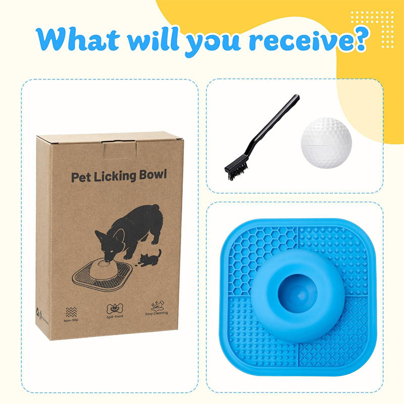 2-in-1 Silicone Pet Slow Feeder