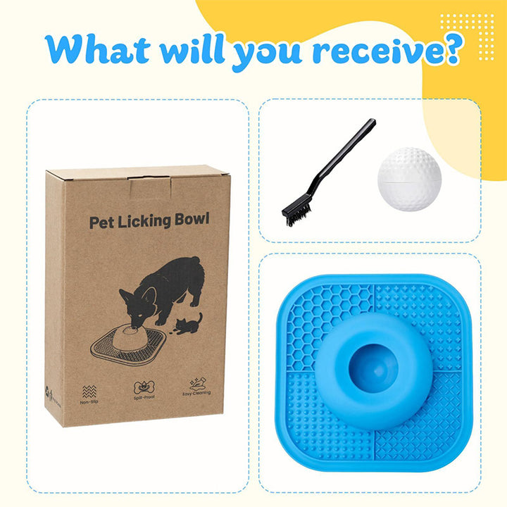 2-in-1 Silicone Pet Slow Feeder