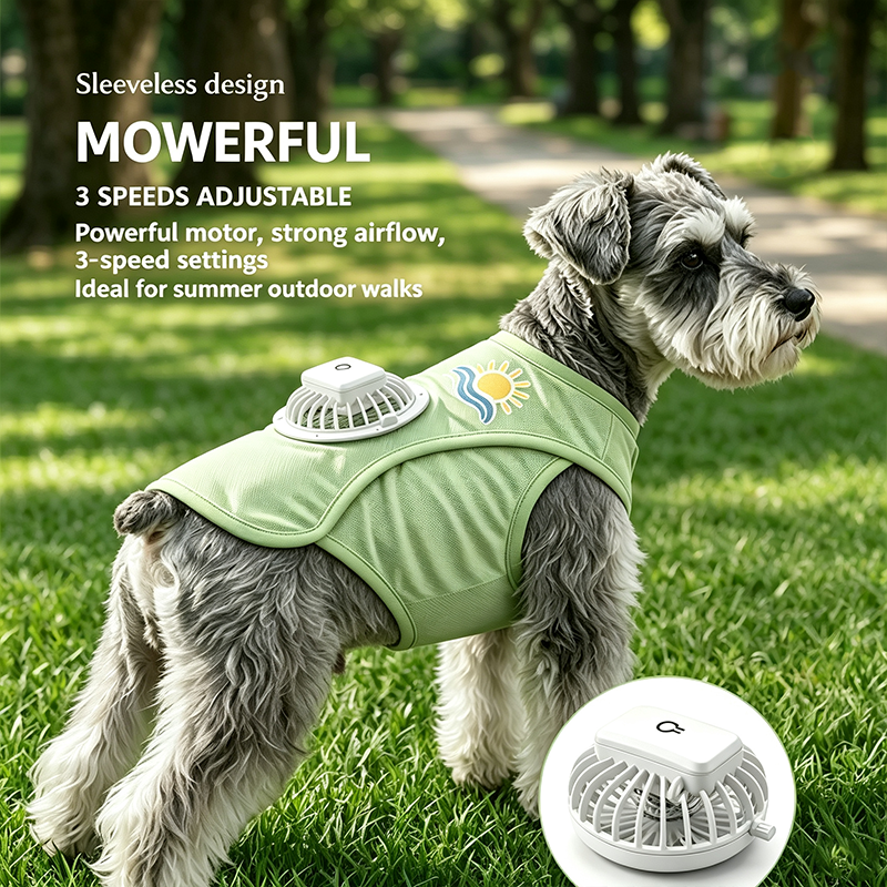 Dog Cooling Vest with Detachable Fan