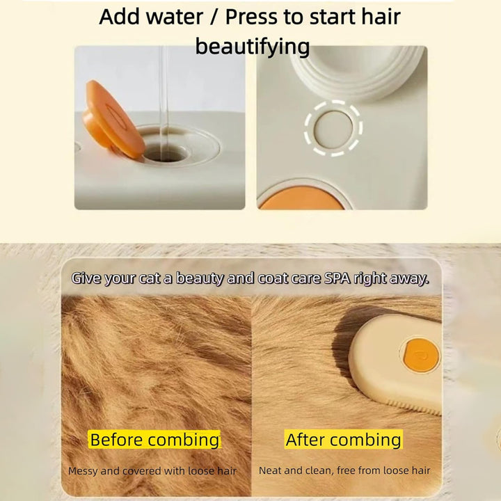 Pet Steam Spray Massage Comb