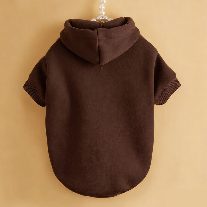Fleece-lined dog hoodie