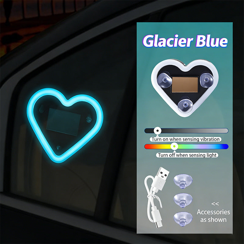 Car heart-shaped ambient lights