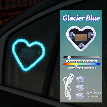 Car heart-shaped ambient lights