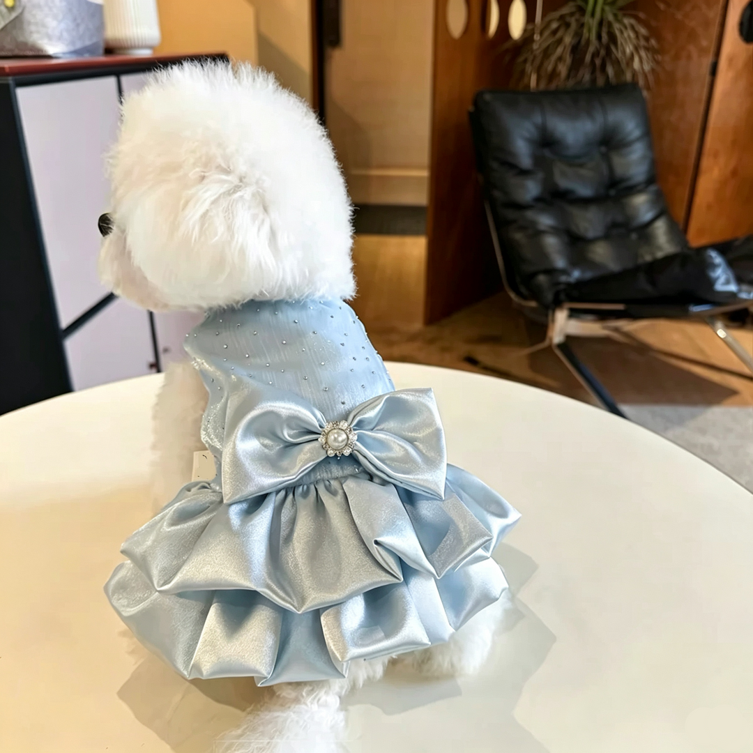 Pet Bow Formal Gown