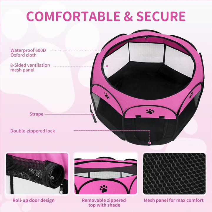 Portable pet fence tent