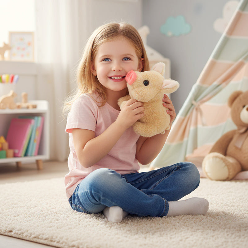 Electric Simulation Plush Pig