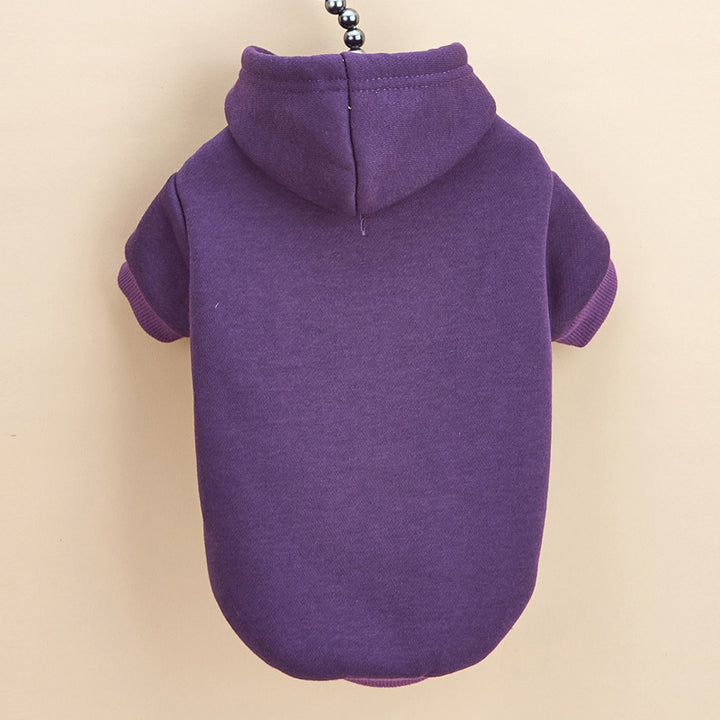 Fleece-lined dog hoodie