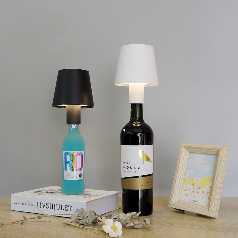 Wine bottle lamp