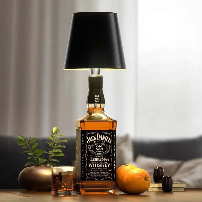 Wine bottle lamp