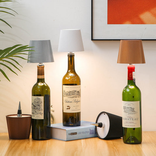 Wine bottle lamp
