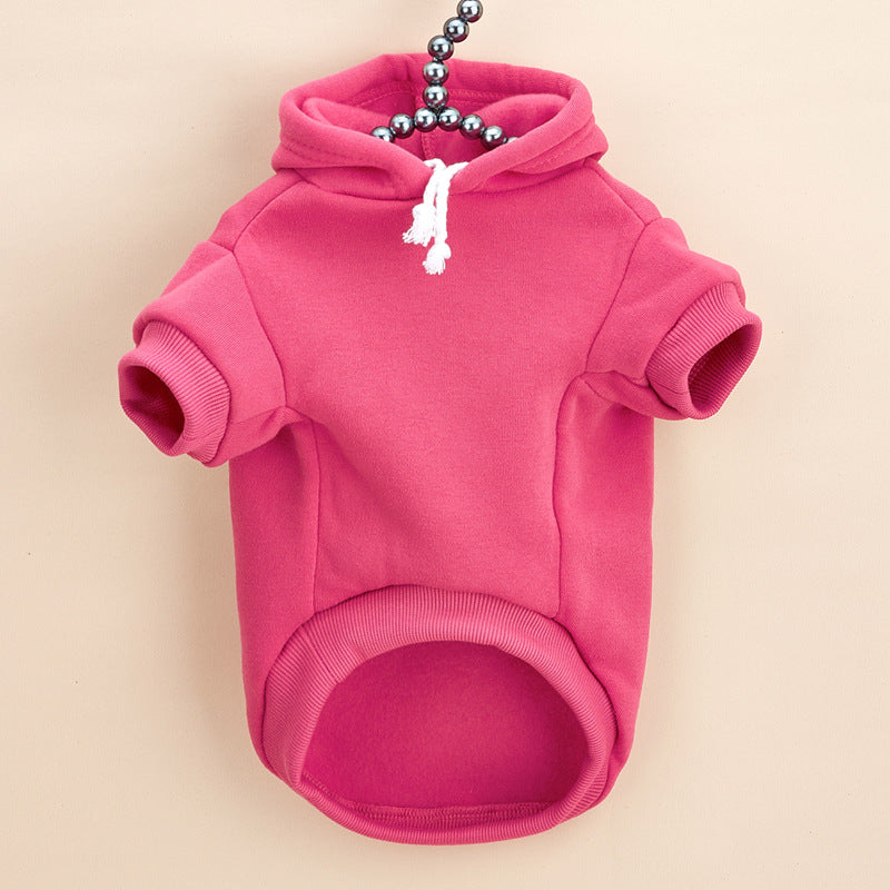 Fleece-lined dog hoodie