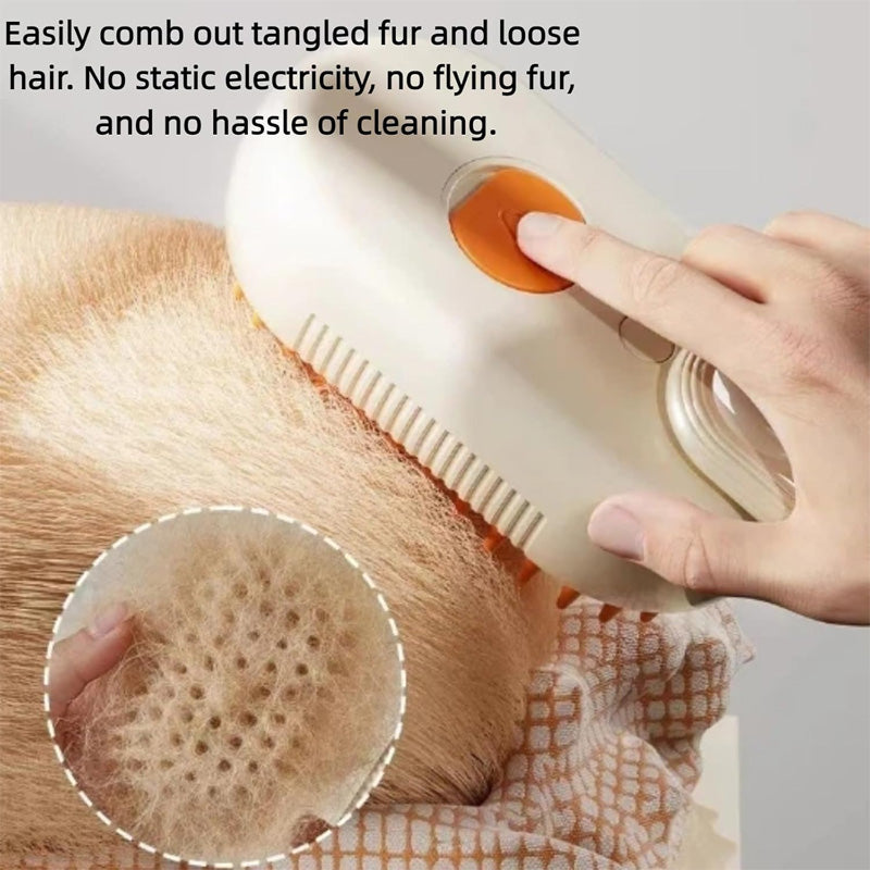 Pet Steam Spray Massage Comb