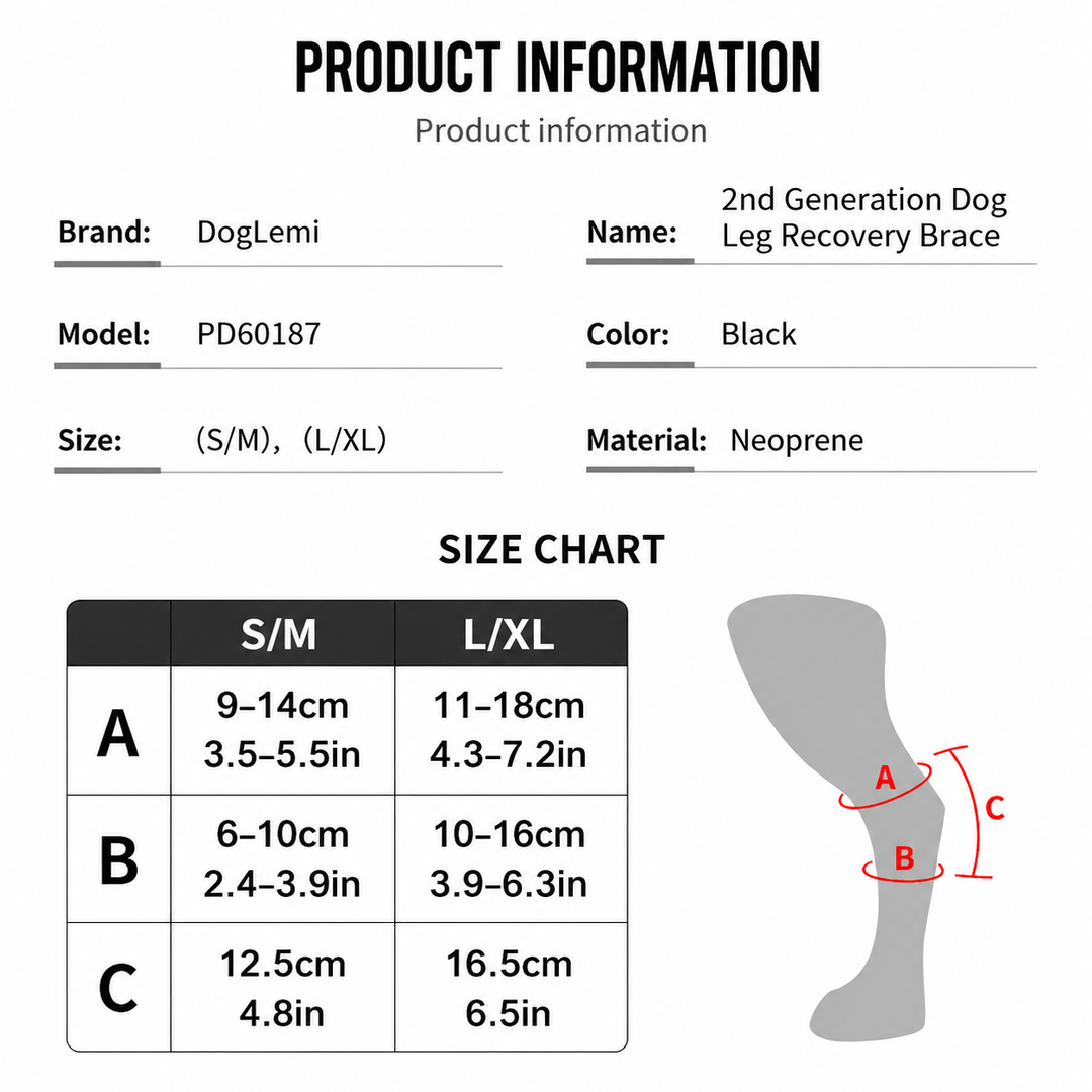 2nd Generation Dog Leg Recovery Brace