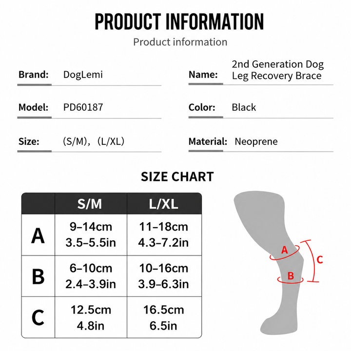 2nd Generation Dog Leg Recovery Brace