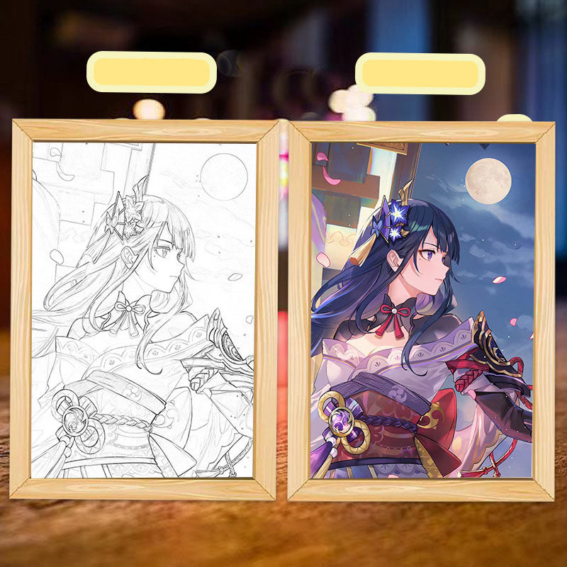 Table line luminous painting