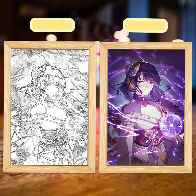 Table line luminous painting