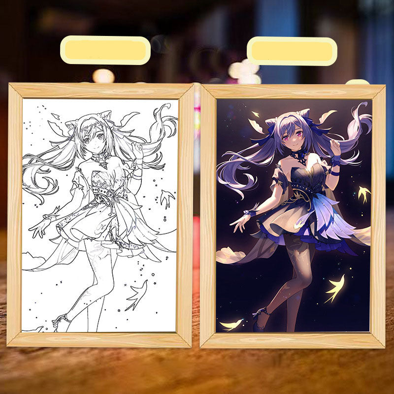Table line luminous painting