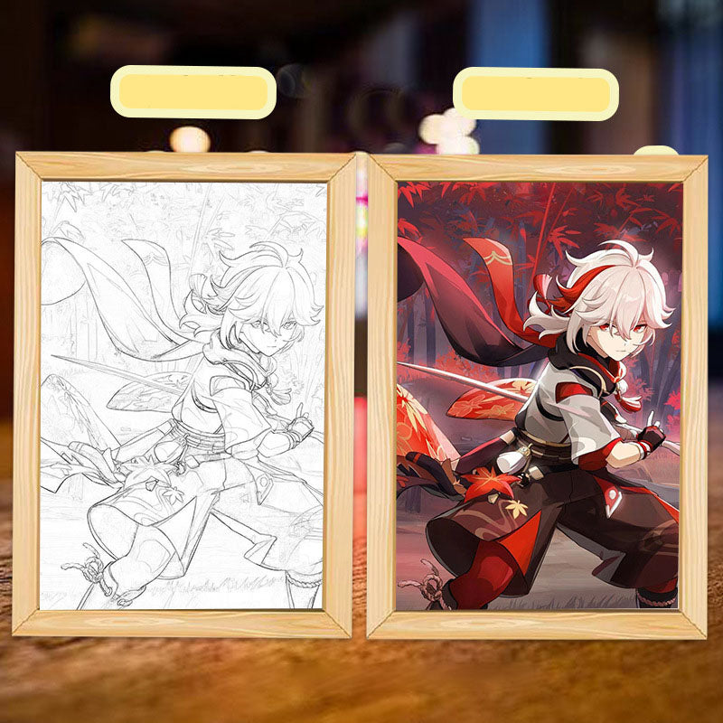 Table line luminous painting