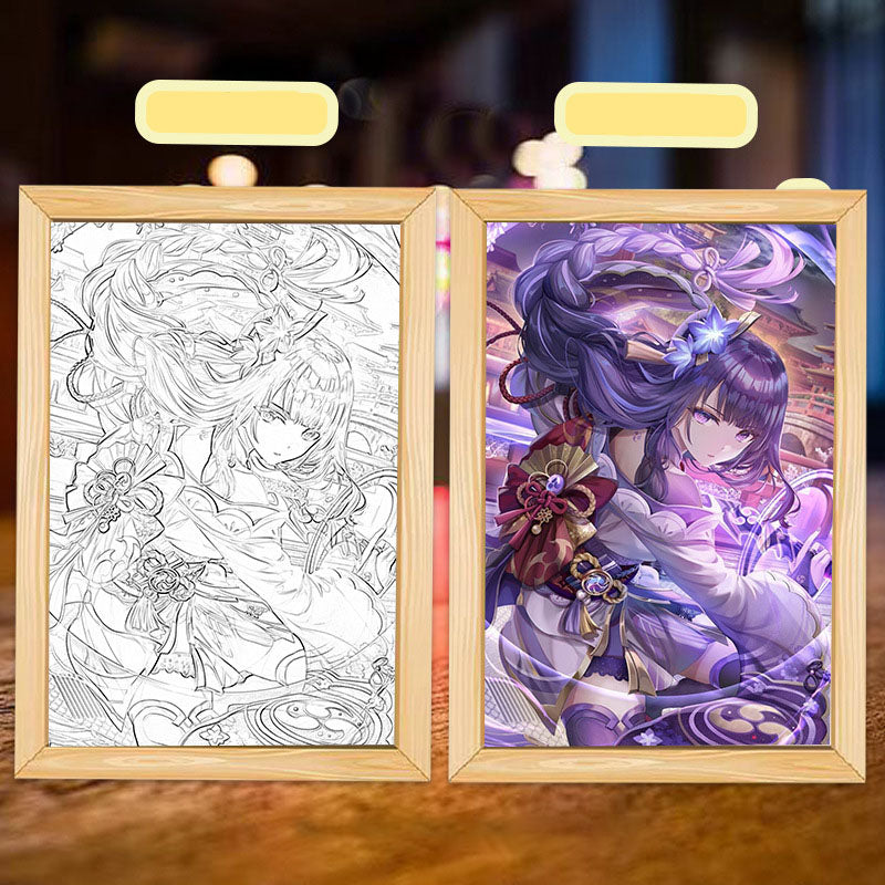 Table line luminous painting