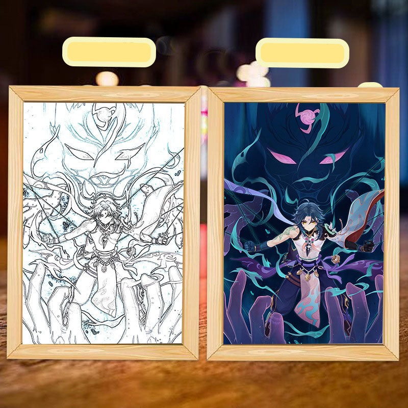 Table line luminous painting