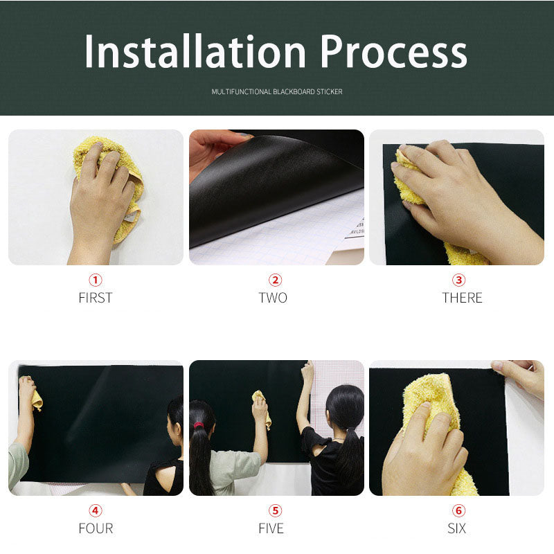 Self-adhesive erasable blackboard stickers