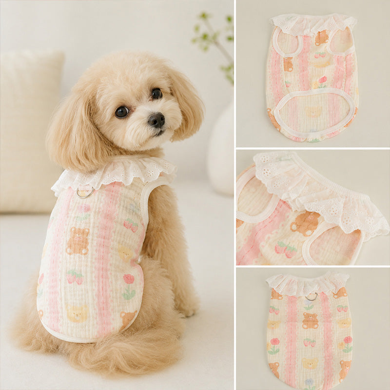 Thin, breathable, air-conditioned clothing for pets