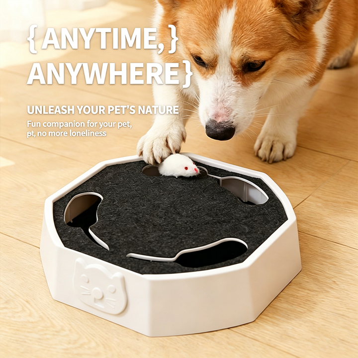 Adjustable Speed Electric Moving Mouse Interactive Pet Toy