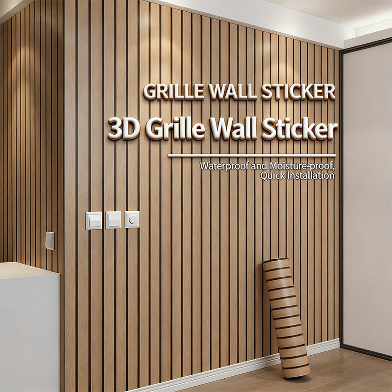 3D Imitation Grille Self-Adhesive Wall Sticker