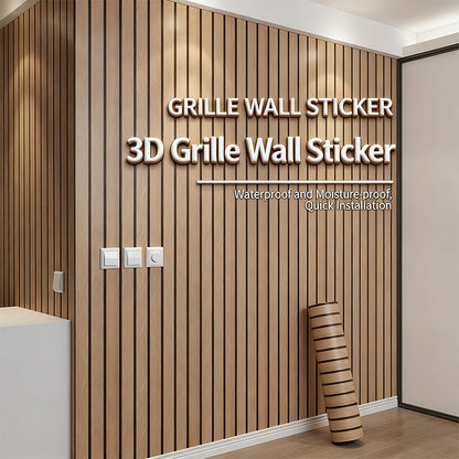 3D Imitation Grille Self-Adhesive Wall Sticker