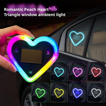 Car heart-shaped ambient lights