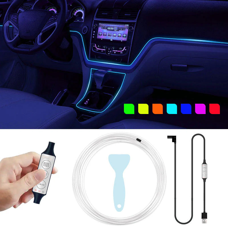Car ambient lighting with seven colors