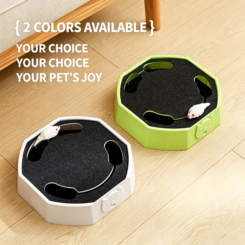Adjustable Speed Electric Moving Mouse Interactive Pet Toy